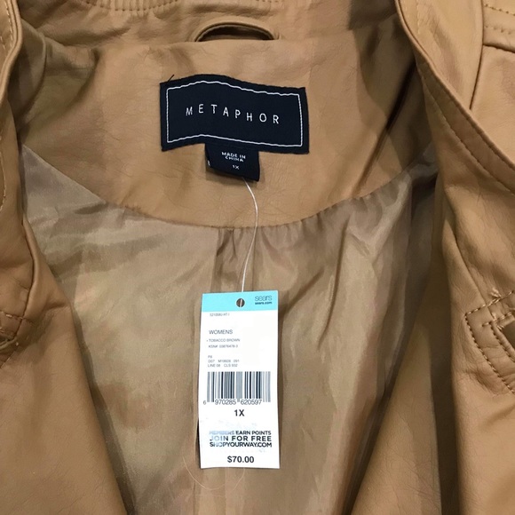 Women’s plus faux Leather jacket - Picture 5 of 5